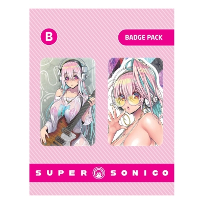 Super Sonico Ansteck-Buttons Doppelpack Set B