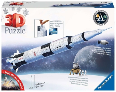 NASA 3D Puzzle Apollo Saturn V Rocket (504 Teile)