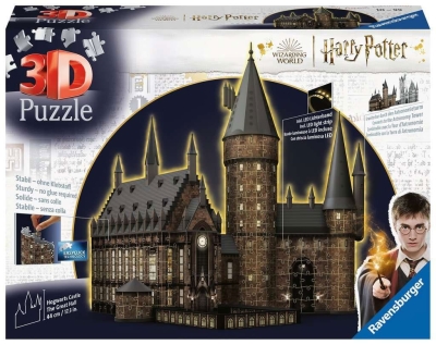 Harry Potter 3D Puzzle Schloss Hogwarts: Große Halle - Night Edition (643 Teile)